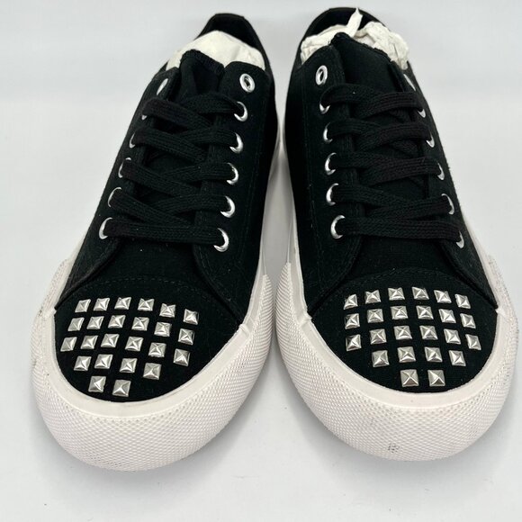 New Torrid Black Studded Platform Sneakers - Size 8WW - Picture 8 of 11